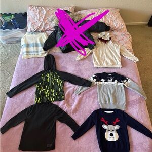 Boys 4t-6t warm sweaters jackets bundle!